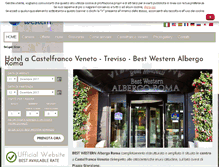 Tablet Screenshot of albergoroma.com